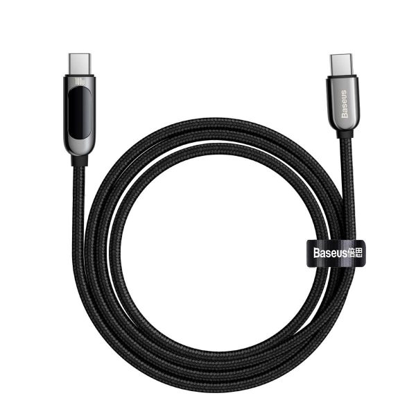 Baseus 100W USB-C to USB-C Display Cable, 2m (Black)