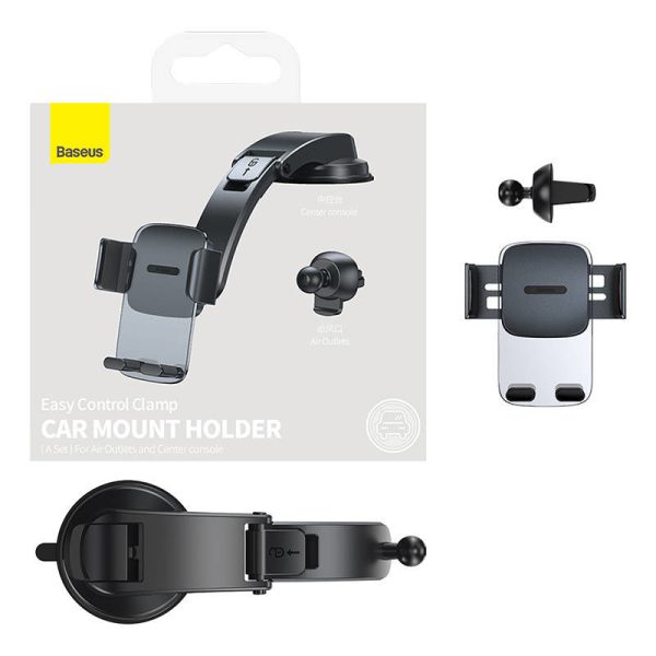 Baseus Easy Control Clamp Car Mount for Grille/Dashboard (Black)