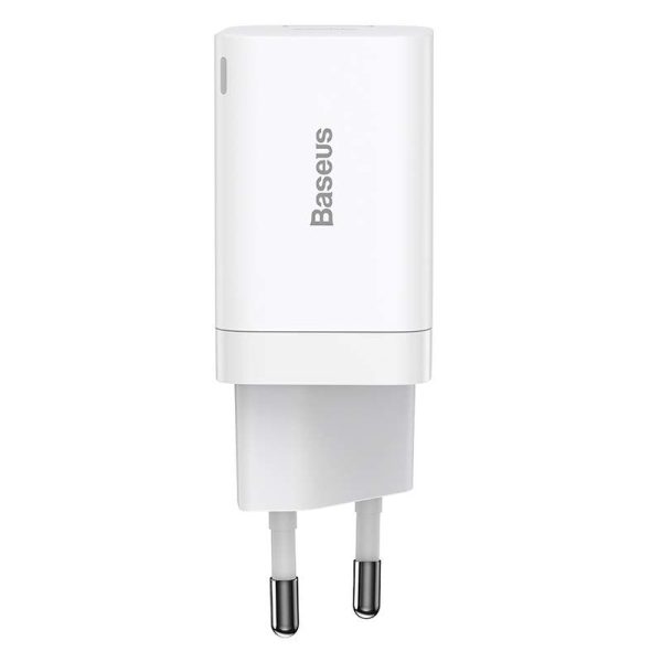 Baseus Super Si Pro 30W Quick Charge USB + USB-C (White)