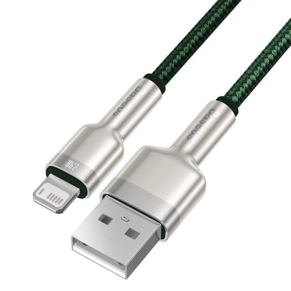 Baseus Cafe 2.4A 2 Meter USB Cable for Lightning (Green)