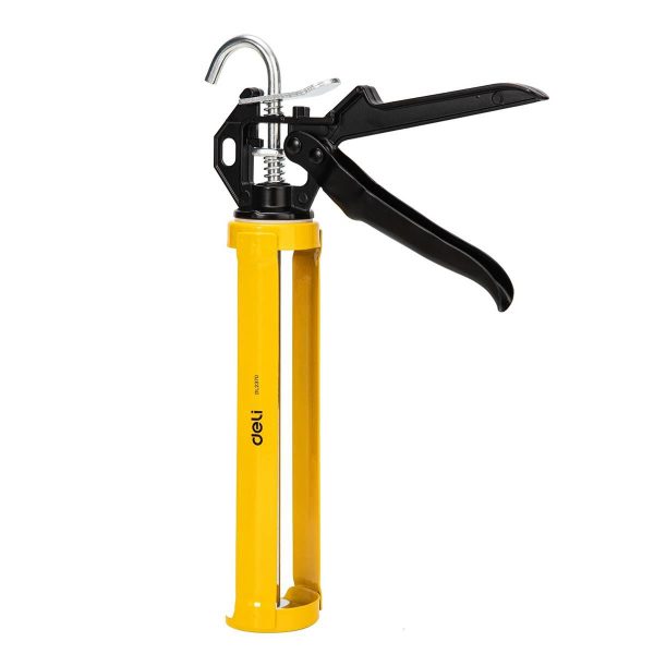 Deli Tools EDL2370 230mm Caulking Gun (Yellow)