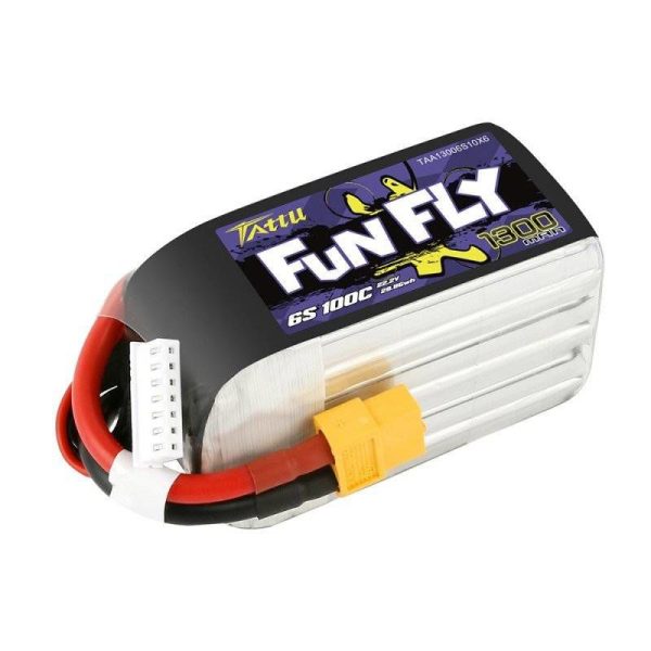 Tattu Funfly 1300mAh 22.2V 100C 6S1P XT60 LiPo Battery