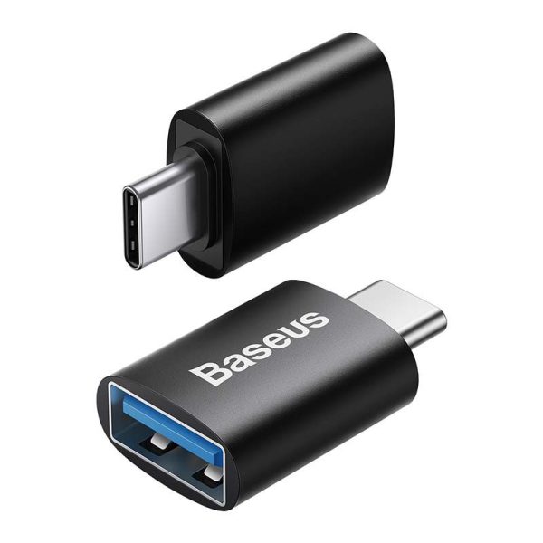 Baseus Ingenuity USB Type-C to USB Type-A Adapter with On-The-Go Functionality (Black)