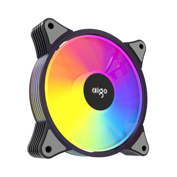 Aigo AR12 ARGB 120x120 3-in-1 Computer Fan Set (Black)