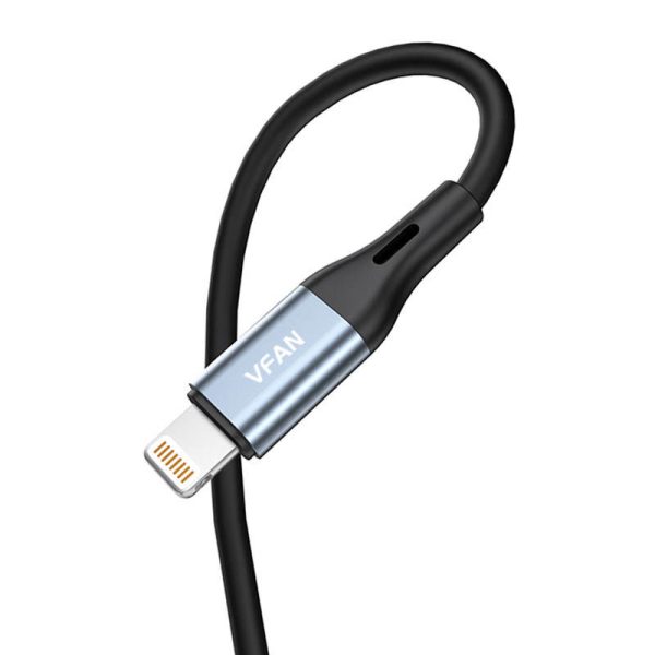 Vipfan L05 1m Gray Lightning to 3.5mm Mini Jack AUX Cable