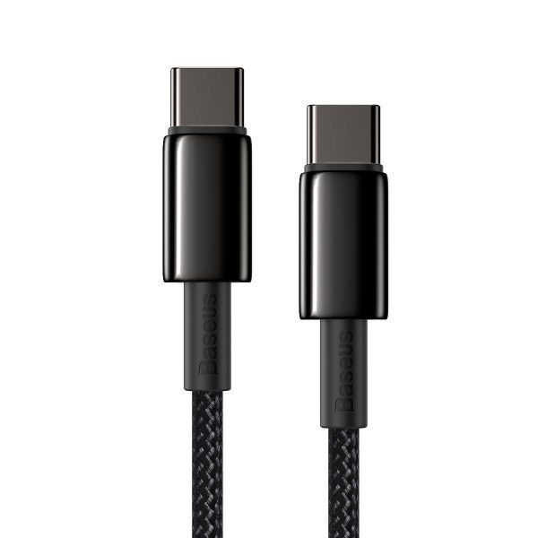 Baseus Tungsten Gold Cable Type-C to Type-C 100W 1m (black)