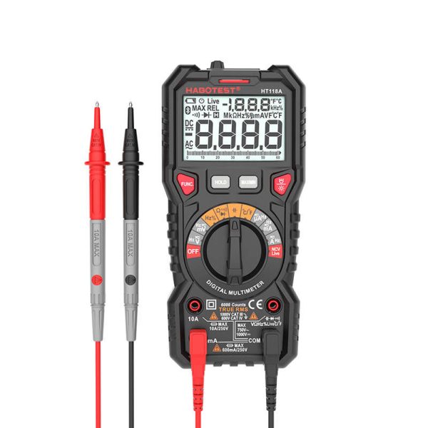 Digital Multimeter with Flashlight Habotest HT118A, True RMS, NCV