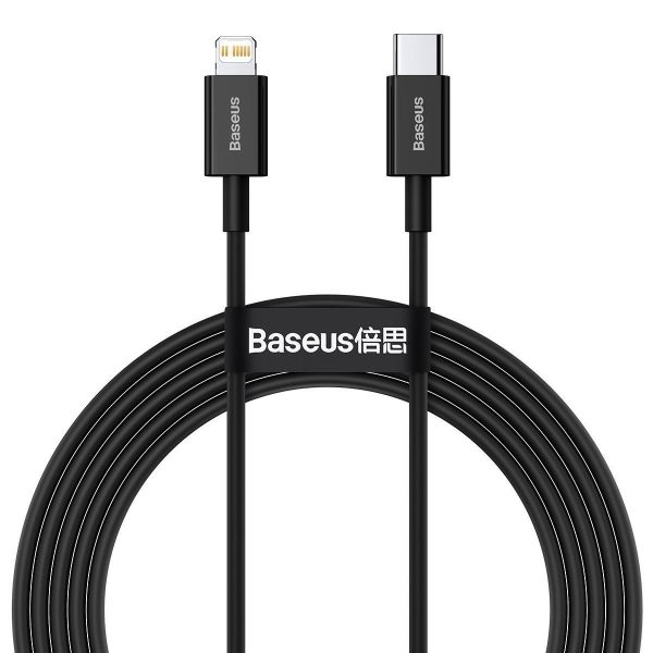 Baseus Superior Series Cable USB-C to iP, 20W, PD, 2m (black)