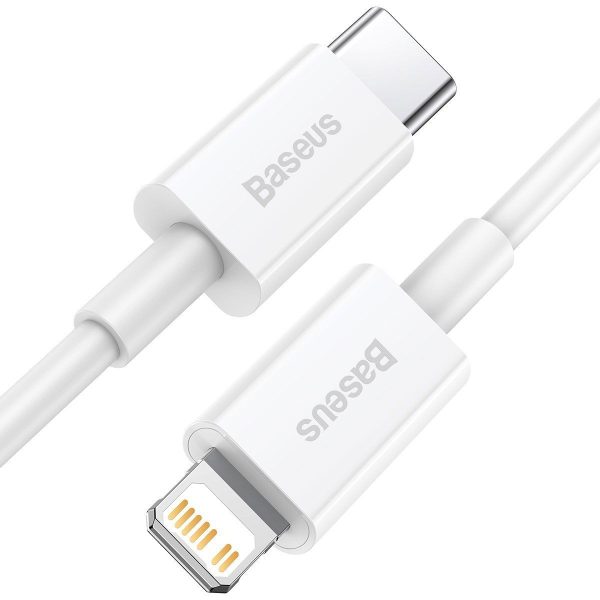 Baseus Superior Series Cable USB-C to Lightning, 20W, PD, 1m (white)