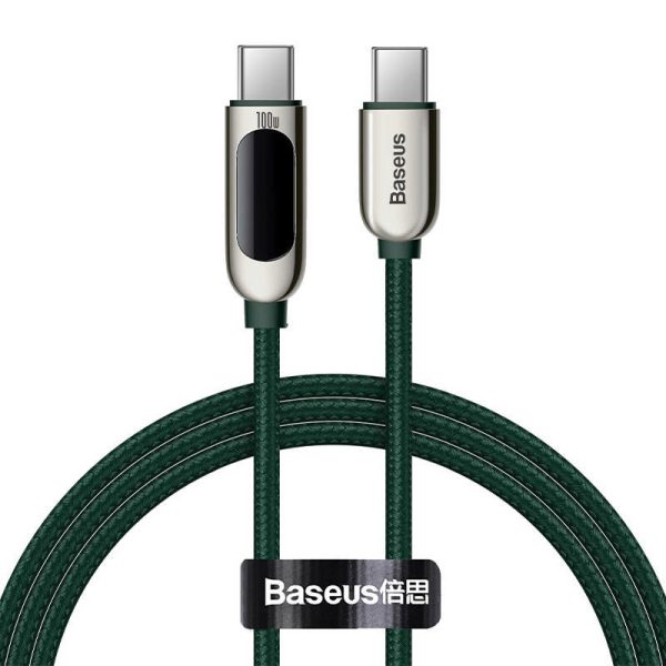 Baseus Display Cable USB-C to USB-C 100W 1m (green)