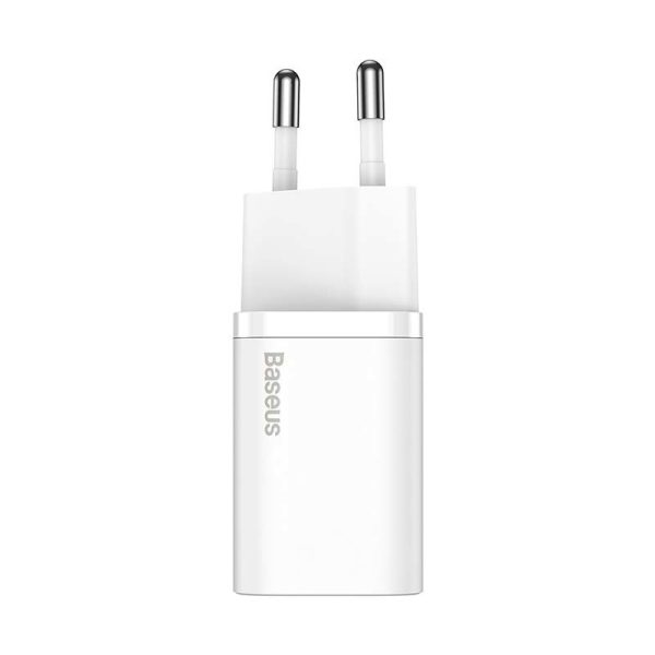 Baseus Super Si Quick Charger 1C 20W with USB-C cable for Lightning 1m (white)