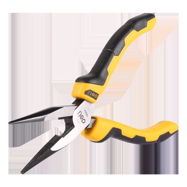 Long Nose Pliers 6" Deli Tools EDL2106 (yellow)