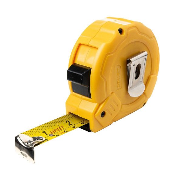 Steel Measuring Tape 10m/25mm Deli Tools EDL9010Y (yellow)