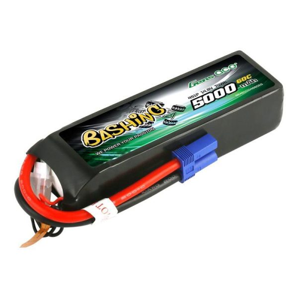 Gens Ace Bashing 5000mAh 14.8V 4S1P 60C EC5 LiPo Battery