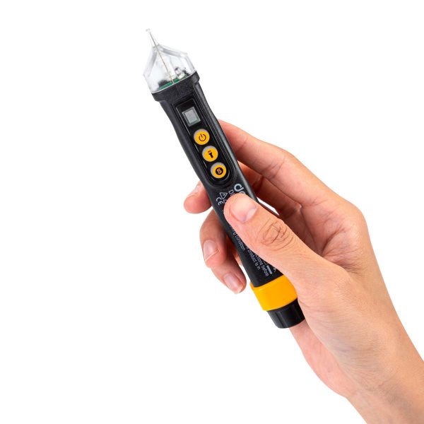 Non-contact voltage tester Deli Tools EDL8011, 12/48-1000V AC (black)