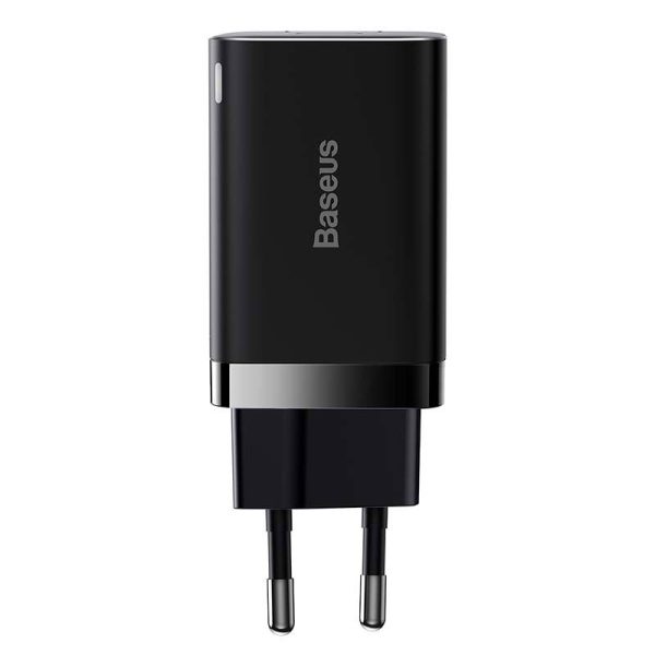 Baseus Super Si Pro Quick Charger USB + USB-C 30W (black)