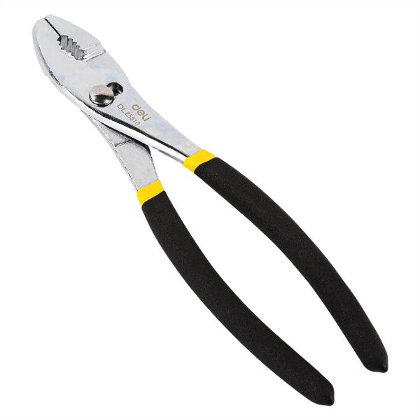 Slip Joint Pliers Deli Tools EDL25510 10'' (black&yellow)