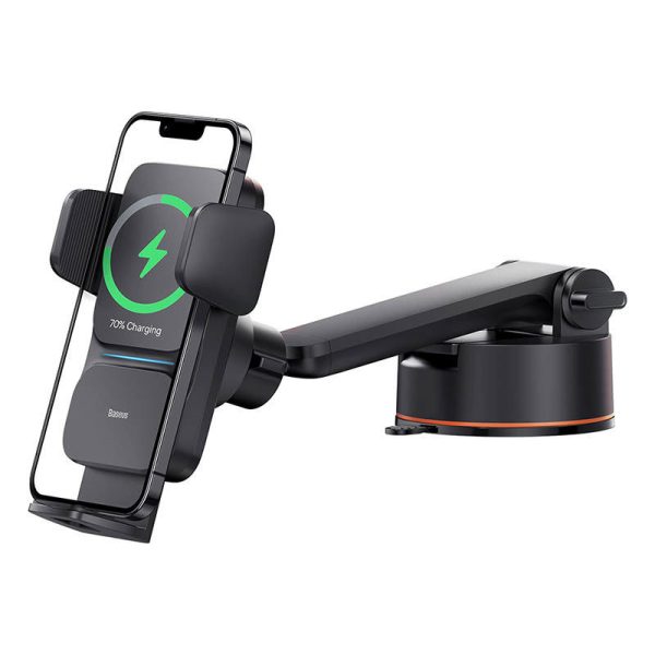 Baseus Wisdom Wireless Charging Cockpit Electric Car Phone Holder Qi (black)