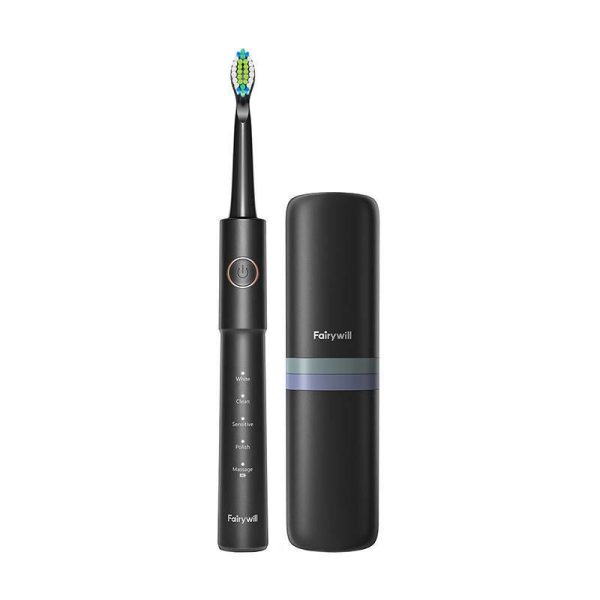 Sonic toothbrush with head set and case FairyWill FW-E11 (black)