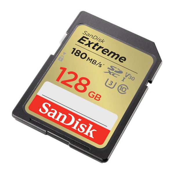 Memory card SANDISK EXTREME SDXC 128 GB 180/90 MB/s UHS-I U3 (SDSDXVA-128G-GNCIN)