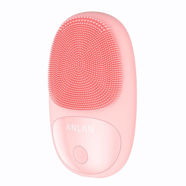 Mini Silicone Electric Sonic Facial Brush with magnetic charging ANLAN 01-AJMY21-04A (pink)