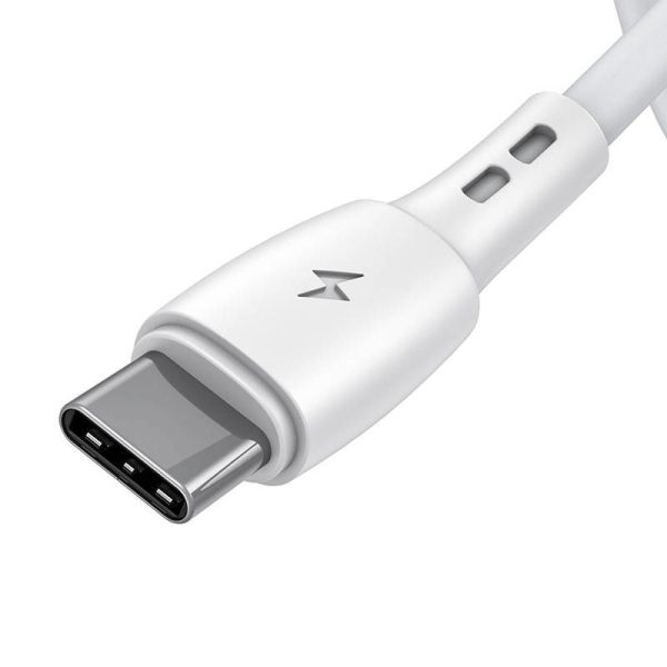 USB to USB-C cable VFAN Racing X05, 3A, 2m (white)