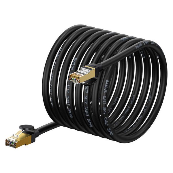 Baseus Ethernet RJ45, 10Gbps, 10m network cable (black)