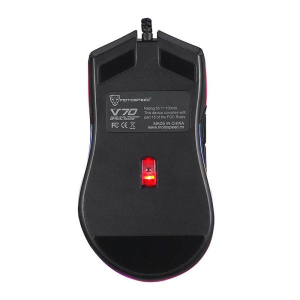 MMotospeed V70 Wired Gaming Mouse Black