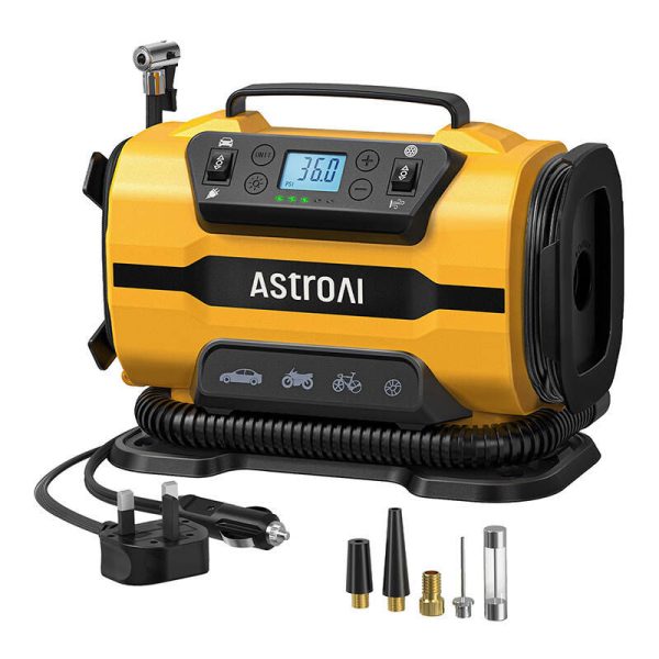 AstroAI ATJ-8366 150 PSI 12V DC/110V AC Portable Wheel Compressor