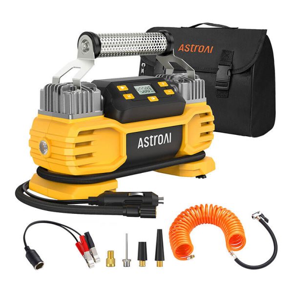 Dua AstroAI AIRUN T2 160 PSI heavy-duty tire compressor