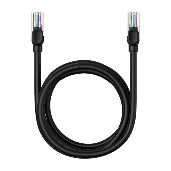 Baseus Ethernet CAT5, 2m network cable (black)