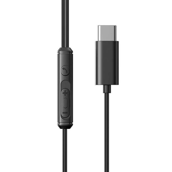 Wired Earphones JR-EC07, Type-C (Black)