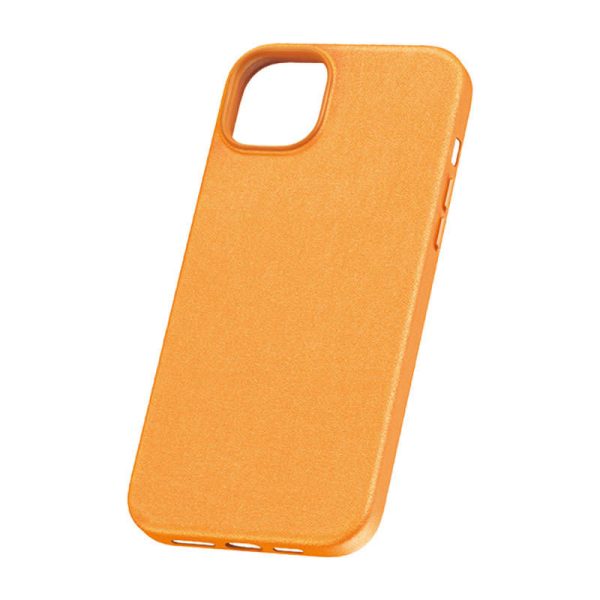 Phone Case for iPhone 15 ProMax Baseus Fauxther Series (Orange)