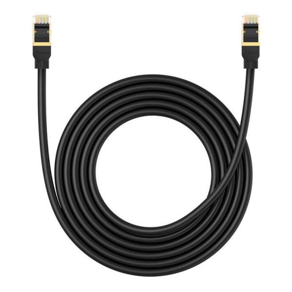 Network cable cat.8 Baseus Ethernet RJ45, 40Gbps, 3m (black)