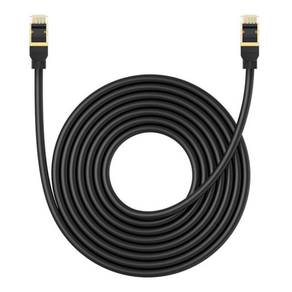 Network cable cat.8 Baseus Ethernet RJ45, 40Gbps, 8m (black)