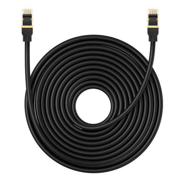 Network cable cat.8 Baseus Ethernet RJ45, 40Gbps, 15m (black)