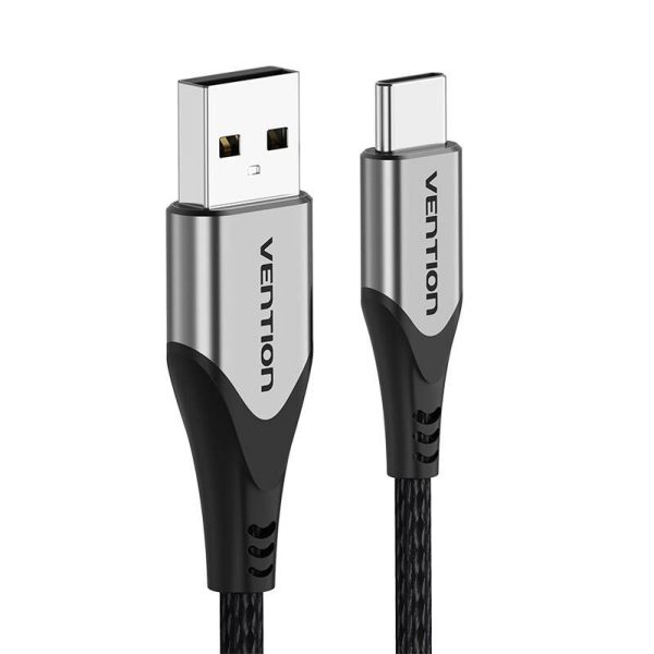 USB 2.0 A to USB-C 3A cable 0.5m Vention CODHD gray