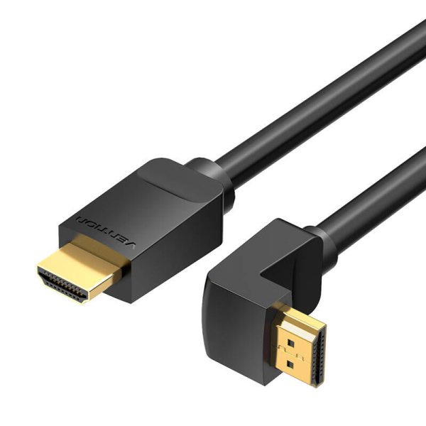 Cable HDMI 2.0 Vention AAQBH 2m, Angled 270°, 4K 60Hz (black)