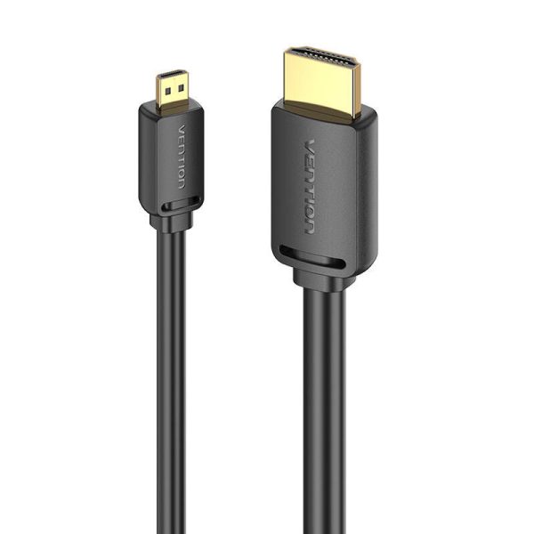 HDMI-D Male to HDMI-A Male Cable Vention AGIBG 1,5m, 4K 60Hz (Black)