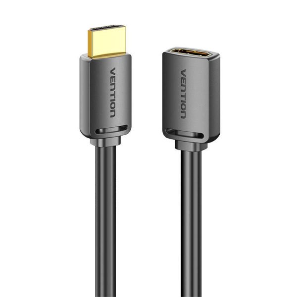 HDMI 2.0 Male to HDMI 2.0 Female Extension Cable Vention AHCBF 1m, 4K 60Hz, (Black)