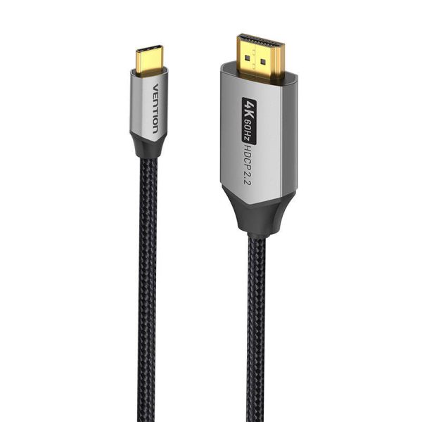 USB-C do HDMI 2.0 cable Vention CRBBH 2m, 4K 60Hz (black)