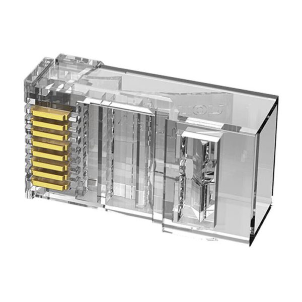 Plug RJ45 CAT6 UTP Connector Vention IDDR0-100 Transparent 100 pcs.