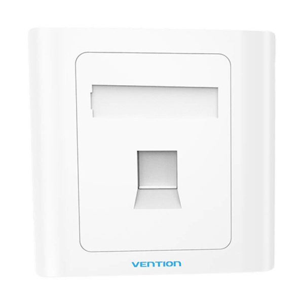 1-Port Keystone Wall Plate 86 Type Vention IFAW0 White