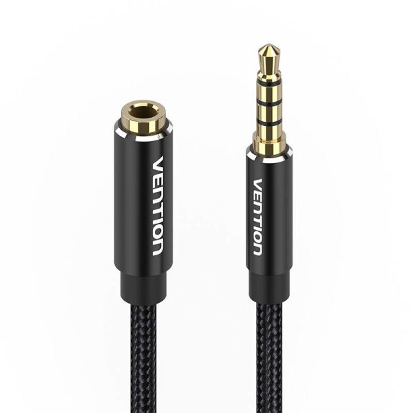 Cable Audio TRRS 3.5mm Male to 3.5mm Female Vention BHCBJ 5m Black