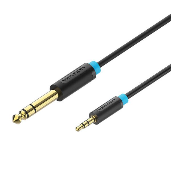 Audio Cable TRS 3.5mm to 6.35mm Vention BABBG 1,5m, Black