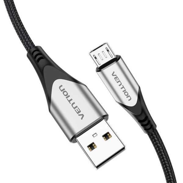 Cable USB 2.0 A to Micro USB Vention COAHC 3A 0,25m gray