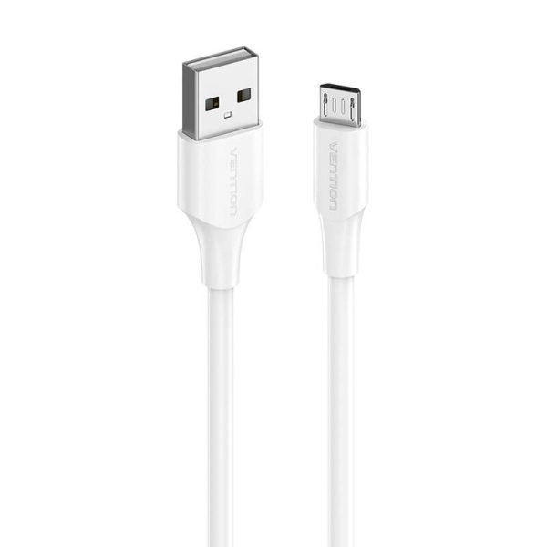 Cable USB 2.0 to Micro USB Vention CTIWG 2A 1,5m (white)