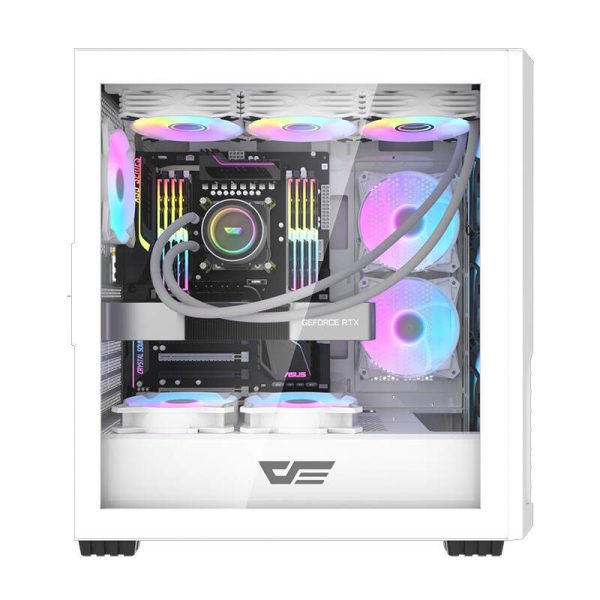 Computer case Darkflash DF2100 + 4 ARGB fans (white)