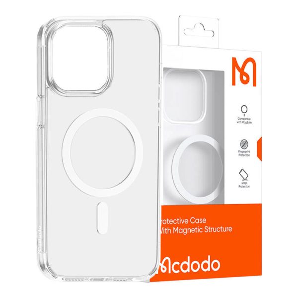 Magnetic case McDodo for iPhone 15 Plus (clear)