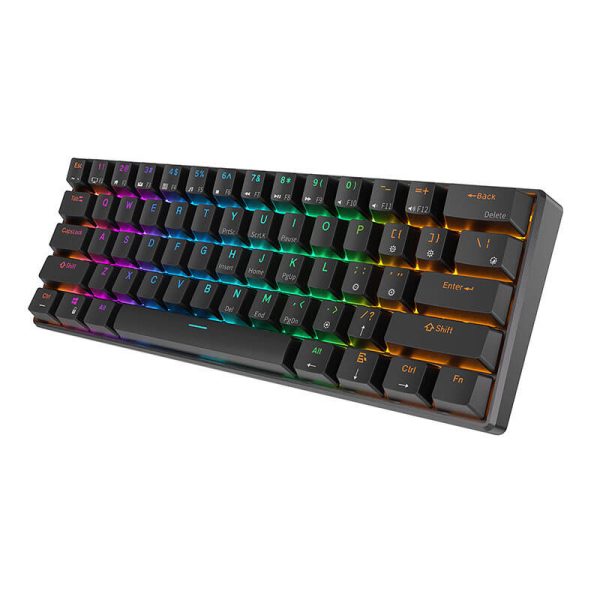 Mechanical keyboard Royal Kludge RK61 RGB, brown switch (black)